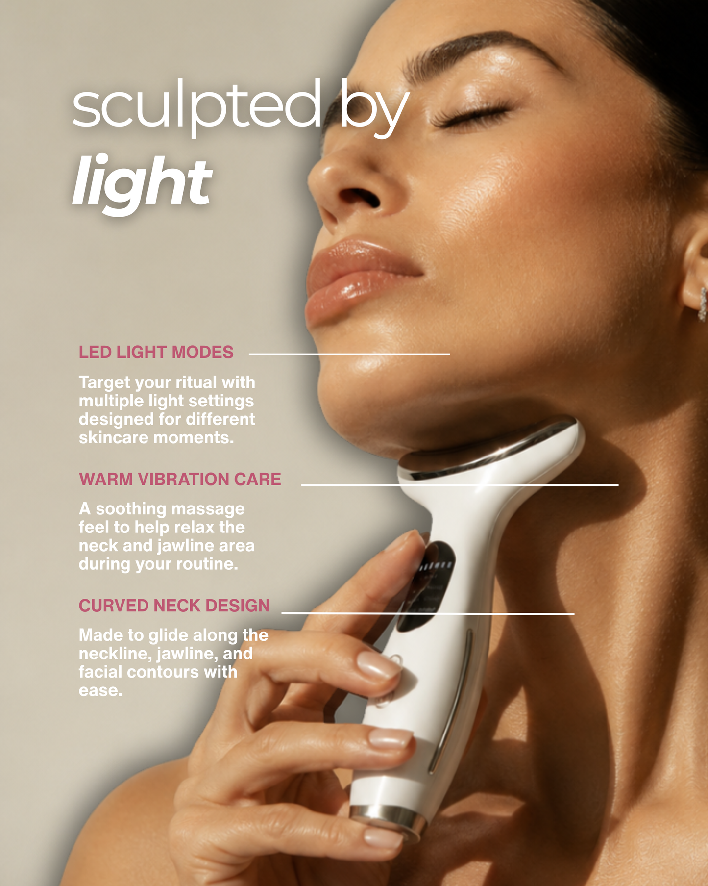  EMS Neck Beauty Massager
