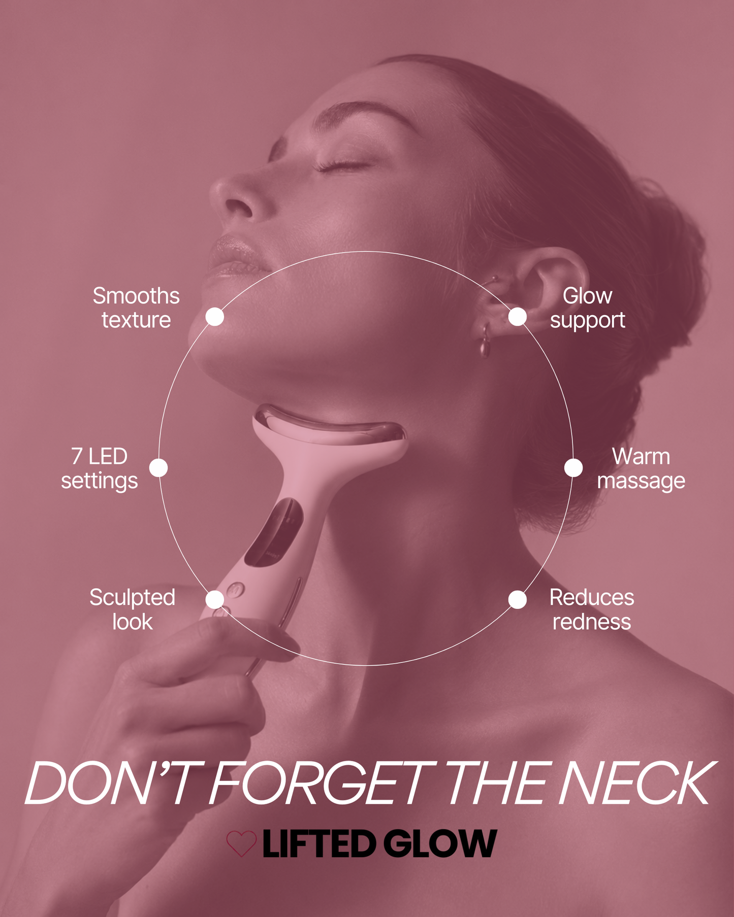  EMS Neck Beauty Massager